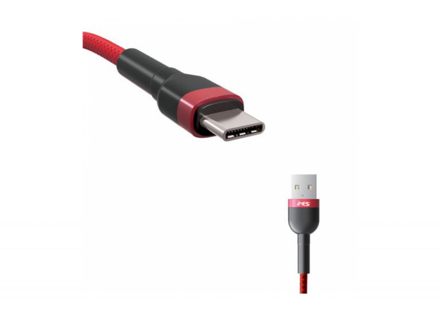 KABL MS USB-A 2.0 -> USB-C, 1m, crveni