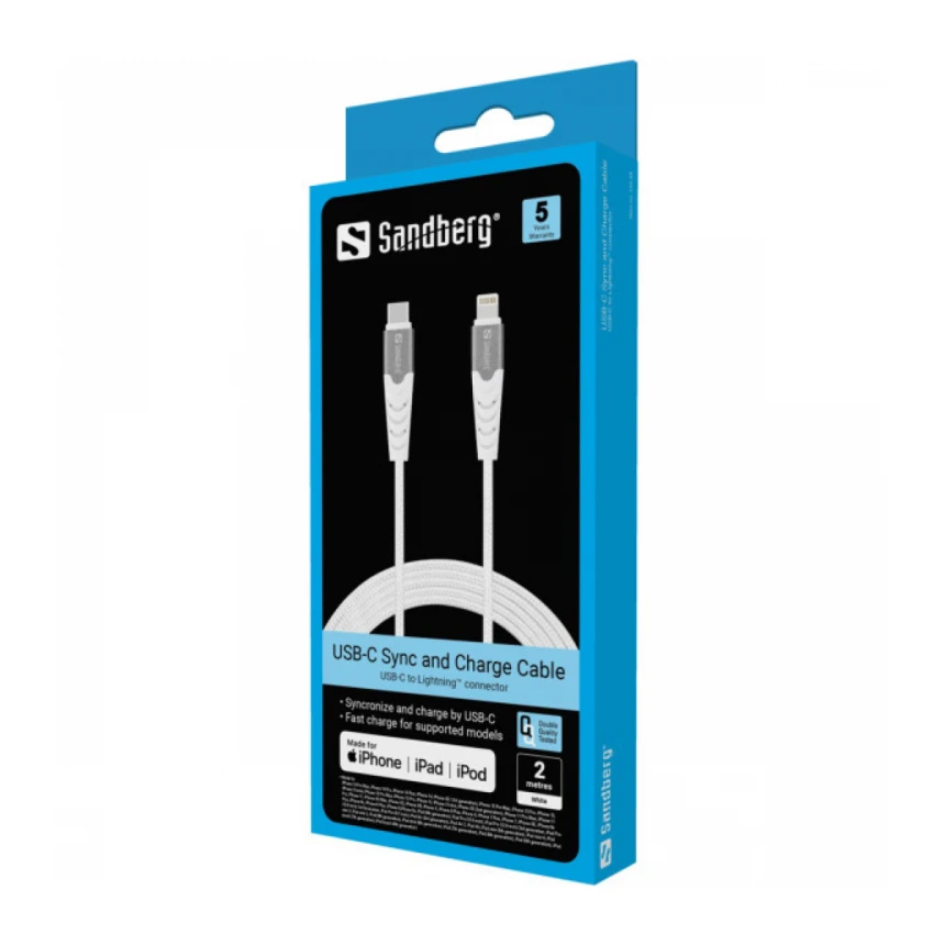 Kabl Sandberg 136-48 USB-C na Lightning 2m