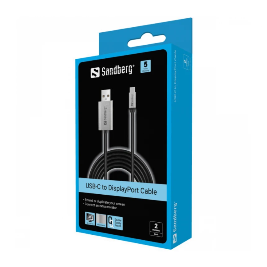 Kabl Sandberg 136-51 USB-C na DisplayPort 2m