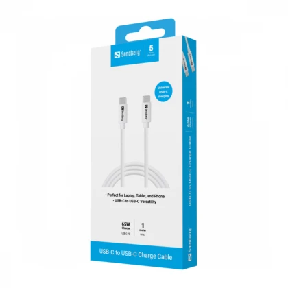 Kabl Sandberg 136-52 USB-C na USB-C PD 65W 1m