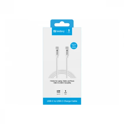 Kabl Sandberg 136-52 USB-C na USB-C PD 65W 1m