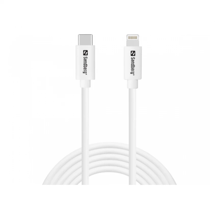 Kabl Sandberg 136-59 USB-C PD na Lightning MFI, 2M