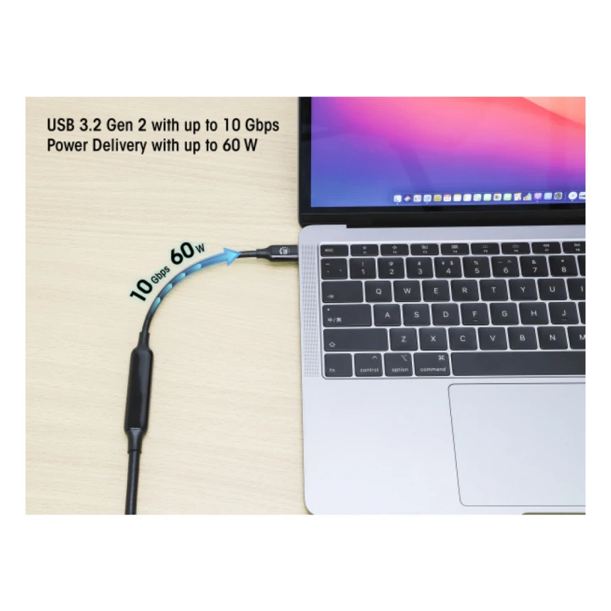 Kabl USB-C Manhattan 355971 M/M 3.2/10Gb/5m/Activ