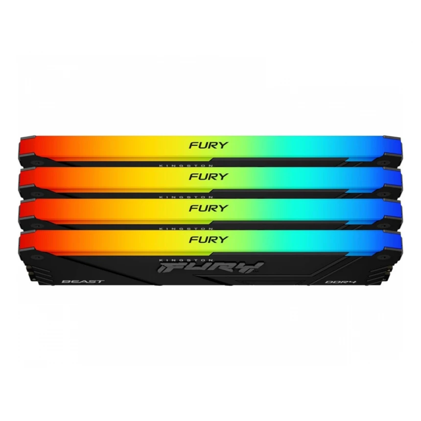 KINGSTON DIMM DDR4 128GB (4x32GB kit) 3600MT/s KF436C18BB2AK4/128 Fury Beast RGB Black XMP