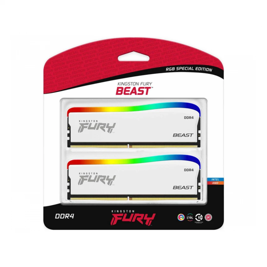 KINGSTON DIMM DDR4 32GB (2x16GB kit) 3200MT/s KF432C16BWAK2/32 Fury Beast RGB Special Edition 