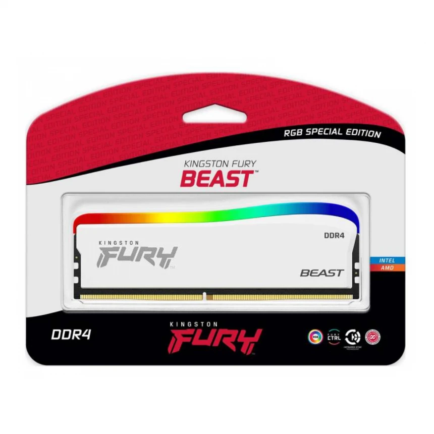 KINGSTON DIMM DDR4 8GB 3600MT/s KF436C17BWA/8 Fury Beast RGB Limited Edition 