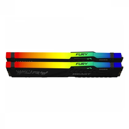 KINGSTON DIMM DDR5 128GB (2x64GB kit) 5600MT/s KF556C36BBEAK2-128 FURY Beast Black RGB EXPO 
