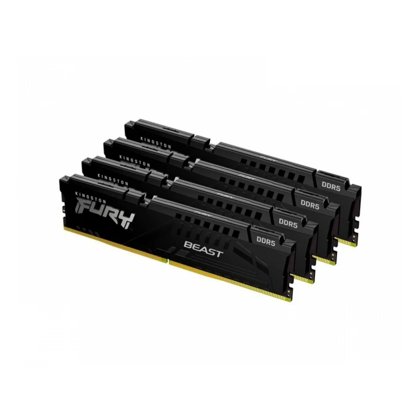 KINGSTON DIMM DDR5 128GB (4x32GB kit) 5200MT/s KF552C40BBK4-128 FURY Beast Black XMP 
