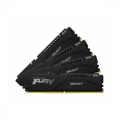 KINGSTON DIMM DDR5 128GB (4x32GB kit) 5200MT/s KF552C40BBK4-128 FURY Beast Black XMP 