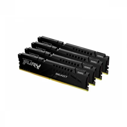 KINGSTON DIMM DDR5 128GB (4x32GB kit) 5200MT/s KF552C40BBK4-128 FURY Beast Black XMP 