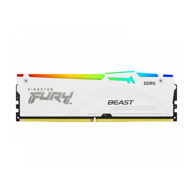 KINGSTON DIMM DDR5 16GB 5600MT/s KF556C36BWEA-16 Fury Beast RGB White Expo 