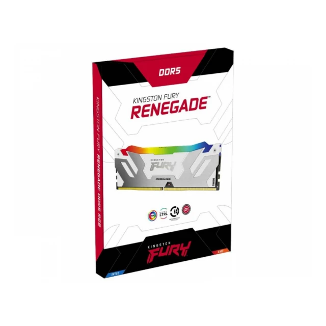 KINGSTON DIMM DDR5 16GB 6400MT/s KF564C32RWA-16 FURY Renegade RGB White 