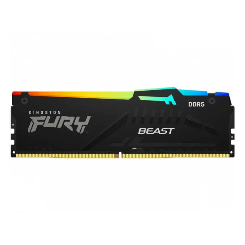 KINGSTON DIMM DDR5 32GB 5600MT/s KF556C40BBA-32 FURY Beast RGB Black XMP 