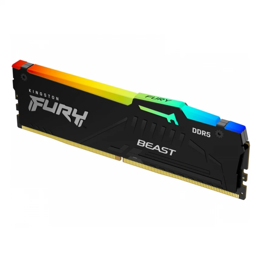KINGSTON DIMM DDR5 32GB 5600MT/s KF556C40BBA-32 FURY Beast RGB Black XMP 