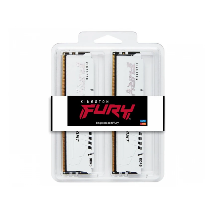 KINGSTON DIMM DDR5 64GB (2x32GB kit) 6000MT/s KF560C36BWEK2-64 FURY Beast White EXPO 