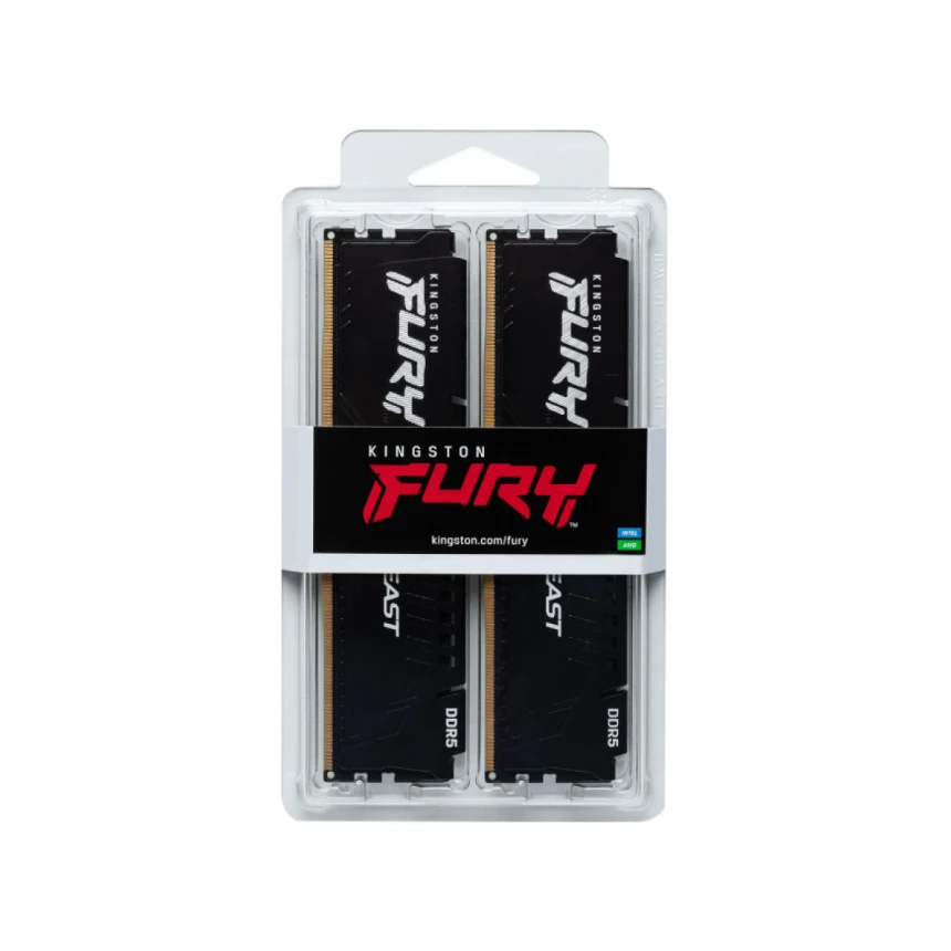 KINGSTON DIMM DDR5 64GB (2x32GB kit) 6000MT/s KF560C30BBEK2-64 FURY Beast Black EXPO 