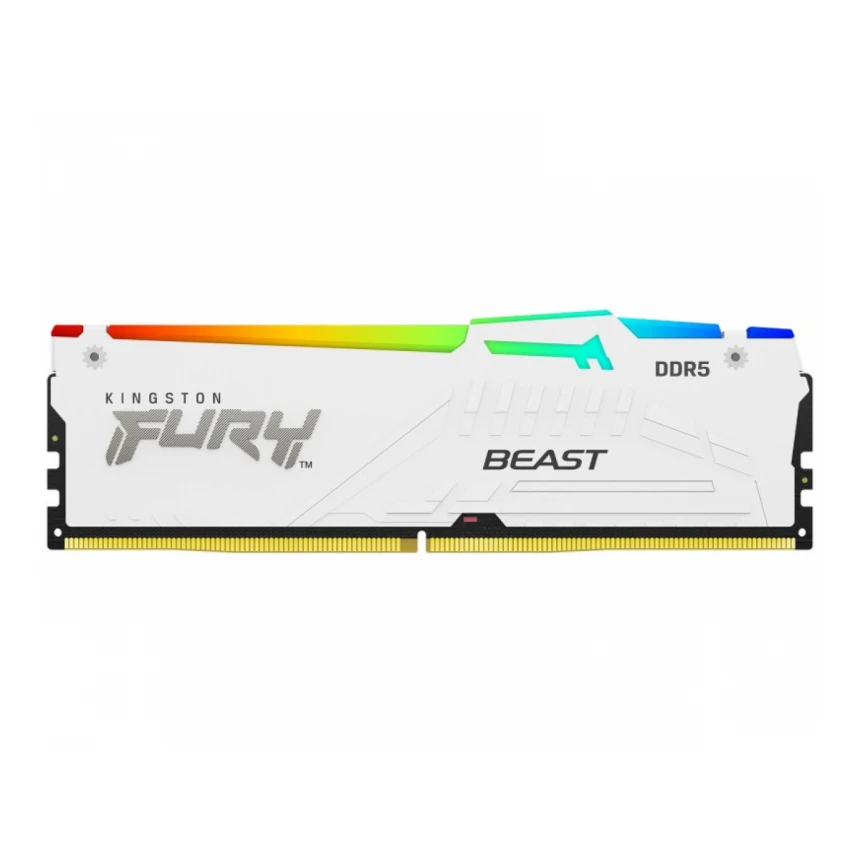 KINGSTON DIMM DDR5 64GB (2x32GB kit) 6000MT/s KF560C36BWEAK2-64 FURY Beast RGB White EXPO 
