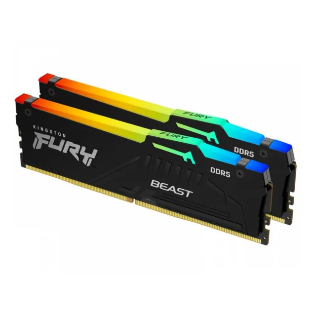 KINGSTON DIMM DDR5 64GB (2x32GB kit) 6000MT/s KF560C36BBEAK2-64 FURY Beast RGB EXPO 