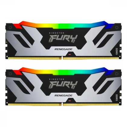 KINGSTON DIMM DDR5 64GB (2x32GB kit) 6000MT/s KF560C32RSAK2-64 FURY Renegade Silver RGB 