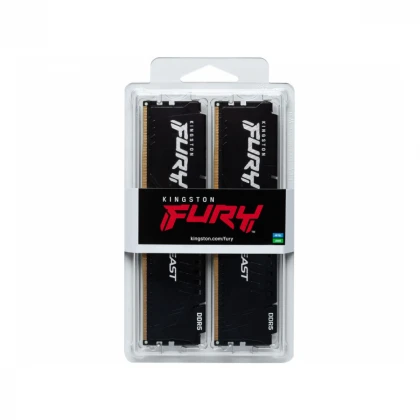 KINGSTON DIMM DDR5 64GB (2x32GB kit) 6000MT/s KF560C30BBEK2-64 FURY Beast Black EXPO 