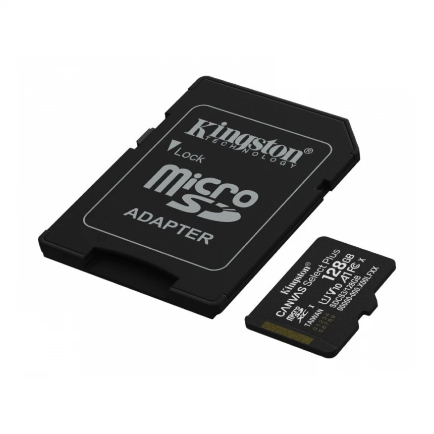 KINGSTON Memorijska kartica U1 V10 SDXC 128GB Canvas Select Plus G3 150R SDCS3/128GB + adapter 