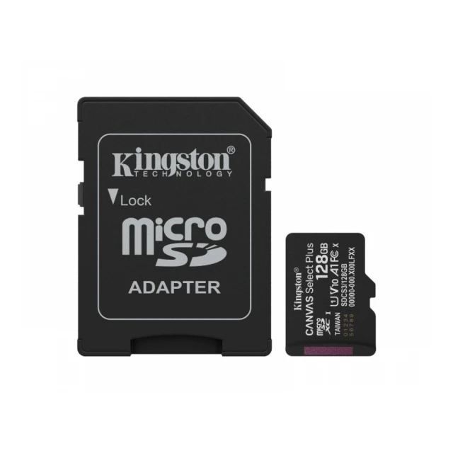 KINGSTON Memorijska kartica U1 V10 SDXC 128GB Canvas Select Plus G3 150R SDCS3/128GB + adapter 