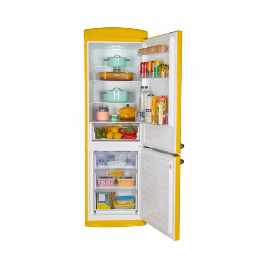 Kombinovani frižider Fram FC-VRR341YLE++/340l/190x60/žuta
