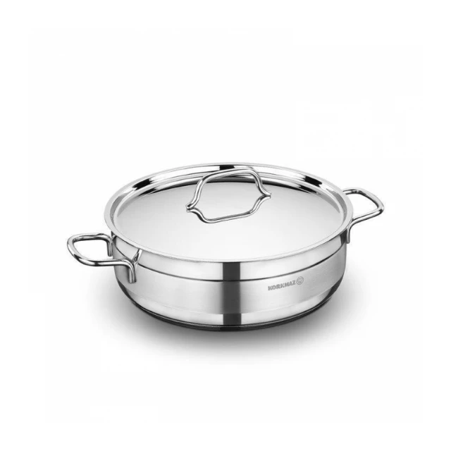 Korkmaz ďż˝erpa Alfa 28x9cm niska Inox (A1027)