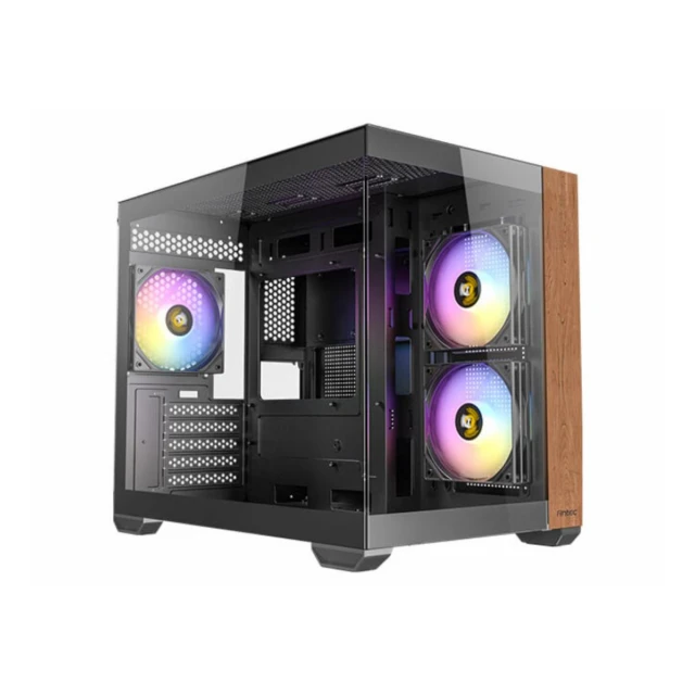 Kucište ANTEC CX600M WOOD ARGB Mini Tower/Micro-ATX/ITX/bez napajanja/kaljeno staklo/crna