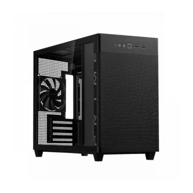 Kućište ASUS AP201 PRIME Tempered Glass Small Tower/Micro ATX/Mini ITX/bez napajanja/crna