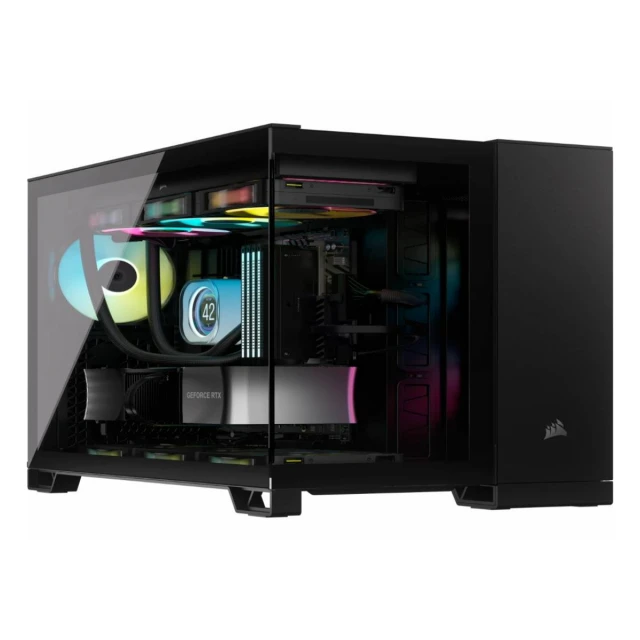 Kućište CORSAIR 2500D AIRFLOW Mid-Tower/ATX/kaljeno staklo/bez napajanja/crna