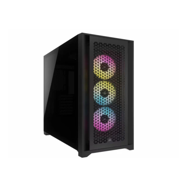 Kućište CORSAIR iCUE 5000D AIRFLOW Mid-Tower/Gaming/ATX/kaljeno staklo/bez napajanja/RGB/crna