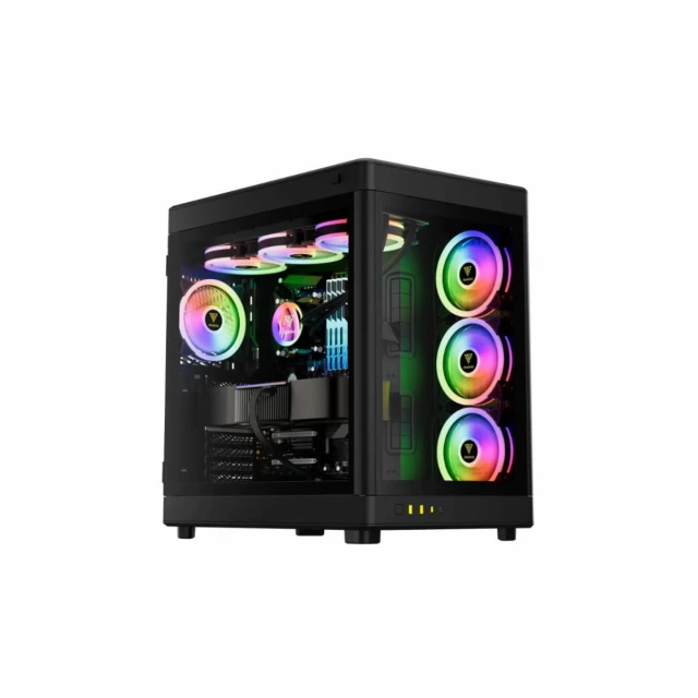 Kucište Gamdias Neso P1 Full Tower/E-ATX/ATX/Micro-ATX/Mini-ITX/bez napajanja/kaljeno staklo/crna