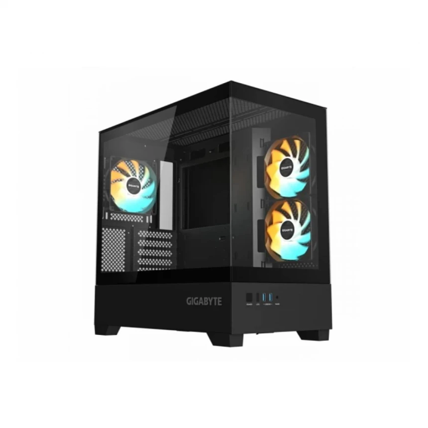 Kucište GIGABYTE C201P Panoramic Micro-ATX/Mini-ITX/bez napajanja/crna