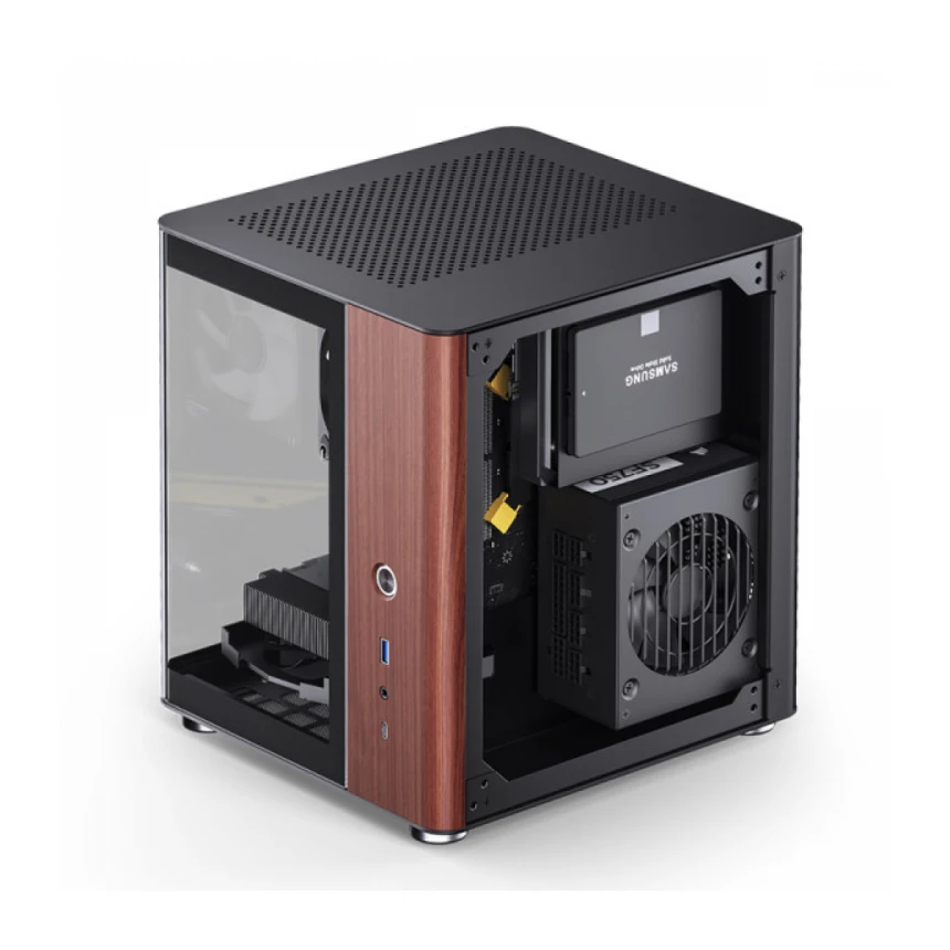 Kuciste Jonsbo TK-0 Mini-Tower, WOOD-Black