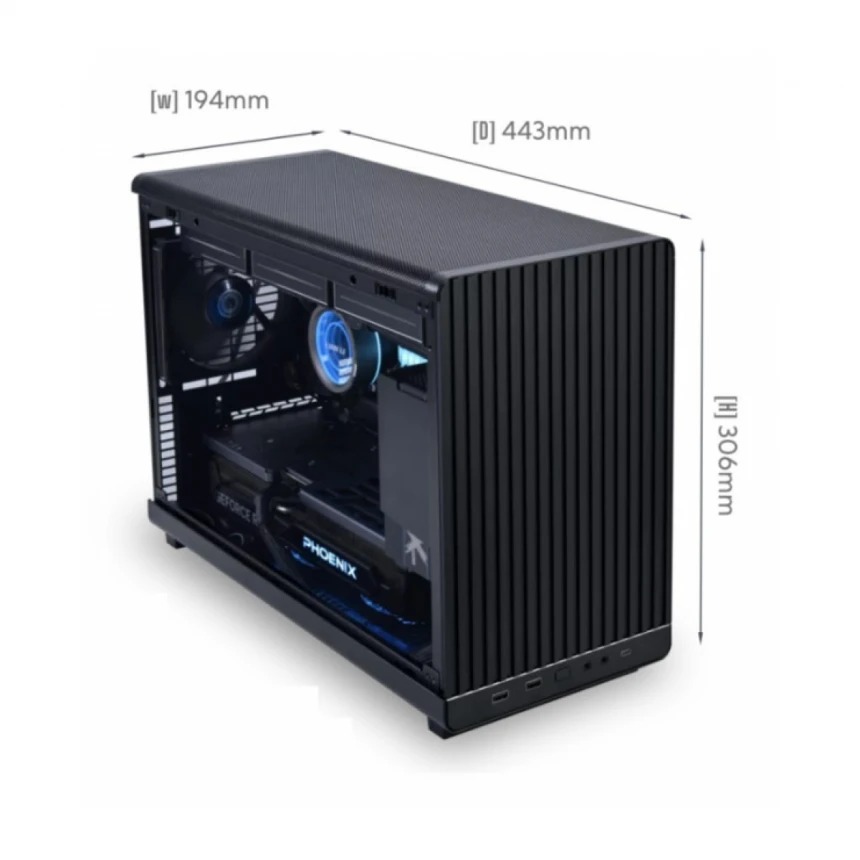 Kućište Lian Li DAN A3 mATX /Crno, A3-mATX Black & WOOD