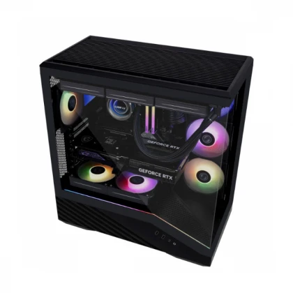 Kućište Lian Li Vector V100 Midi-Tower, ATX, RGB, Window, CRNO