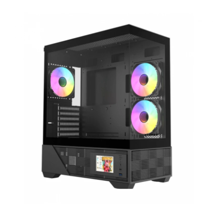 Kućište Raidmax Infinita i803 ARGB Black LCD Ekran, i803BF