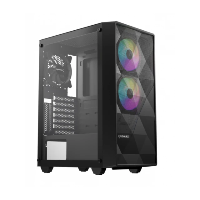 Kuciste Raidmax Meshian X902 Black ARGB, 3x ARGB fan/Window/X902TBF