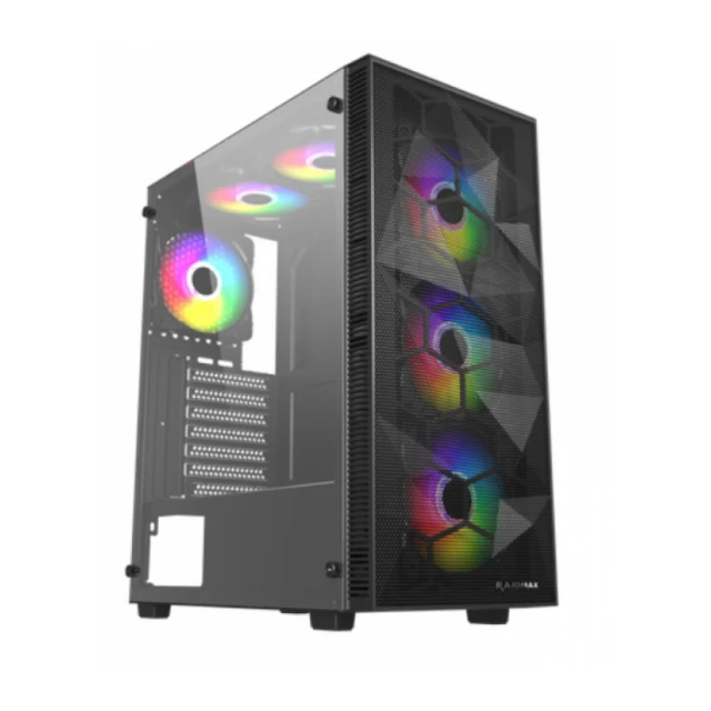 Kuciste Raidmax Talos window/black, 4x 120mm RGB/650W/RT650RGB