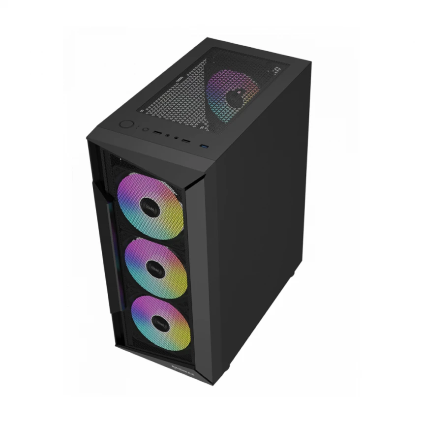 Kuciste Raidmax Vector 158 Black 3x RGB fan/Window/V158TBS