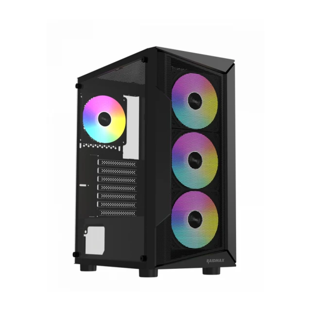 Kuciste Raidmax Vector 158 Black 3x RGB fan/Window/V158TBS