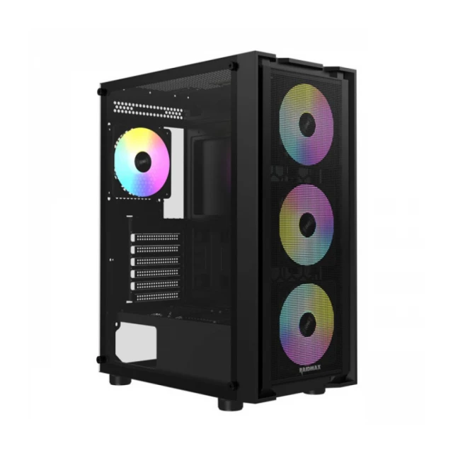 Kuciste Raidmax Vector 216 Black 4 x RGB fan/Window/650W+ 600W 80+Gold budle
