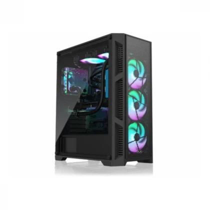 Kucište RAIJINTEK ARCADIA III Midi Tower/ATX/M-ATX/MINI-ITX/bez napajanja/kaljeno staklo/crna