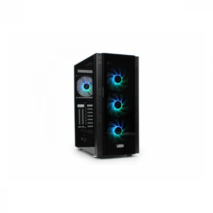 Kucište UGD Nexus 3517 Midi Tower/ATX/Micro-ATX/DTX/Mini-ITX/kaljeno staklo/bez napajanja/crna