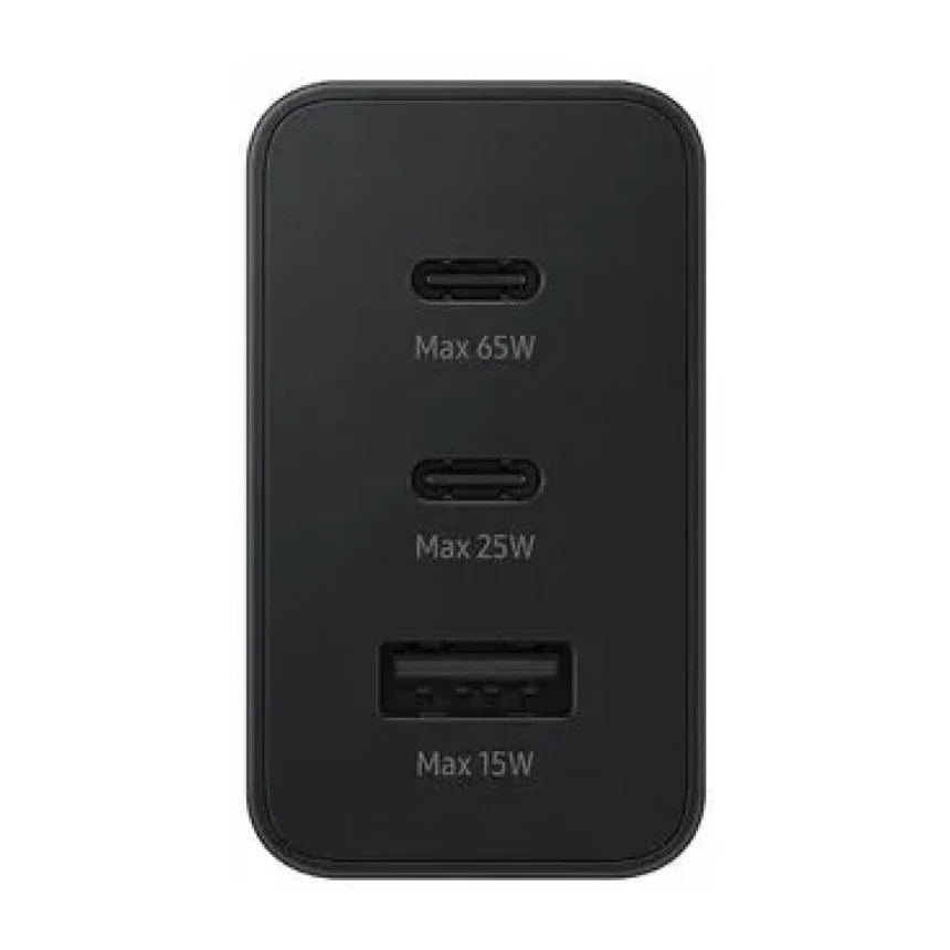 Kućni punjač SAMSUNG 65W USBX2 + USB-C EP-T6530-NBE BEZ KABLA