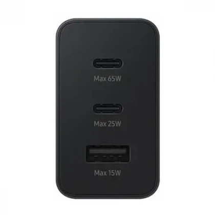 Kućni punjač SAMSUNG 65W USBX2 + USB-C EP-T6530-NBE BEZ KABLA