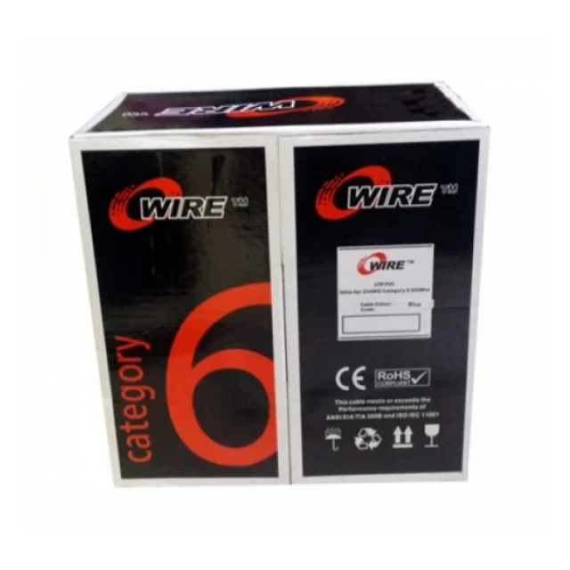 LAN FTP kabl OWIRE Cat6 Solid/CCA/0,56mm/Plavi/305m