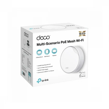 LAN Mesh TP-Link Deco X50-PoE WiFi6/AX3000/1x2.5G/1xGLAN/2-pack