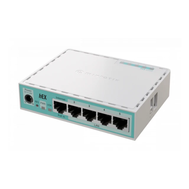 LAN MikroTik E50UG hEX ruter sa 5 x Gigabit LAN / WAN portova 10/100/1000Mb/